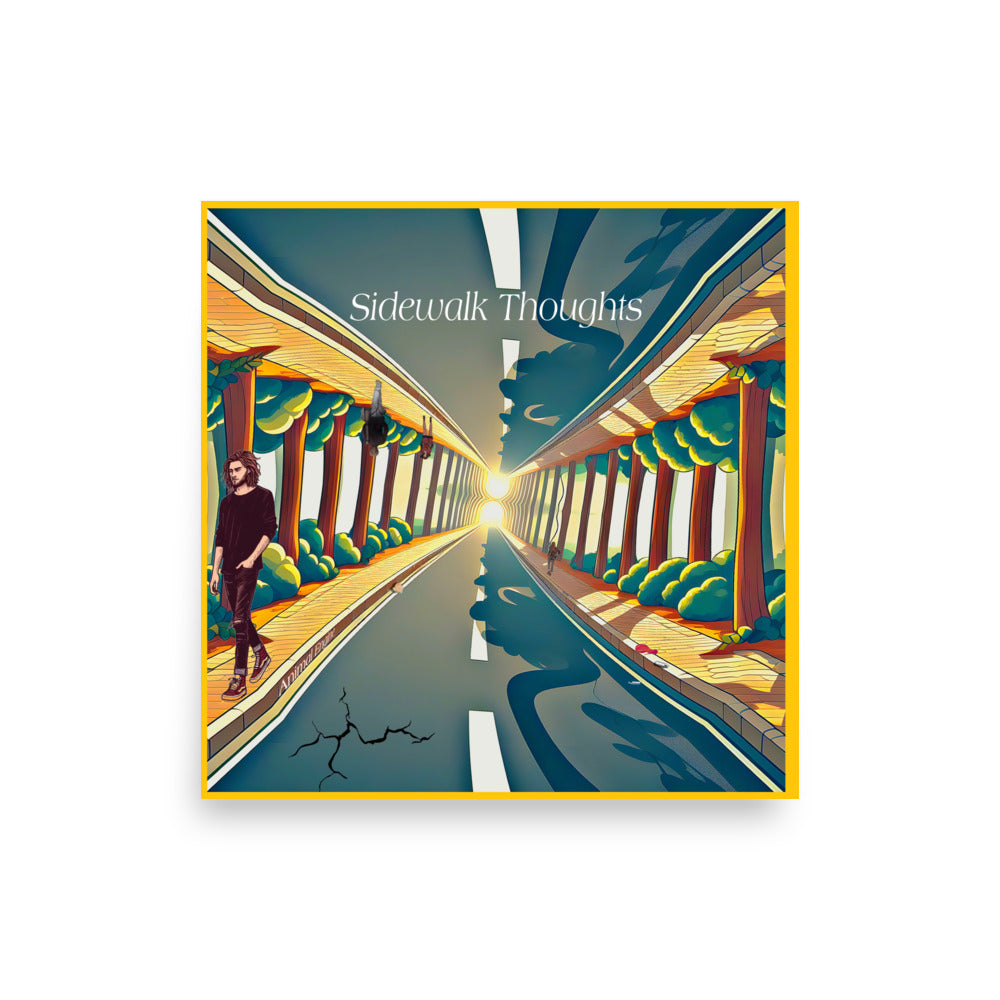 Sidewalk Thoughts Album Art Poster